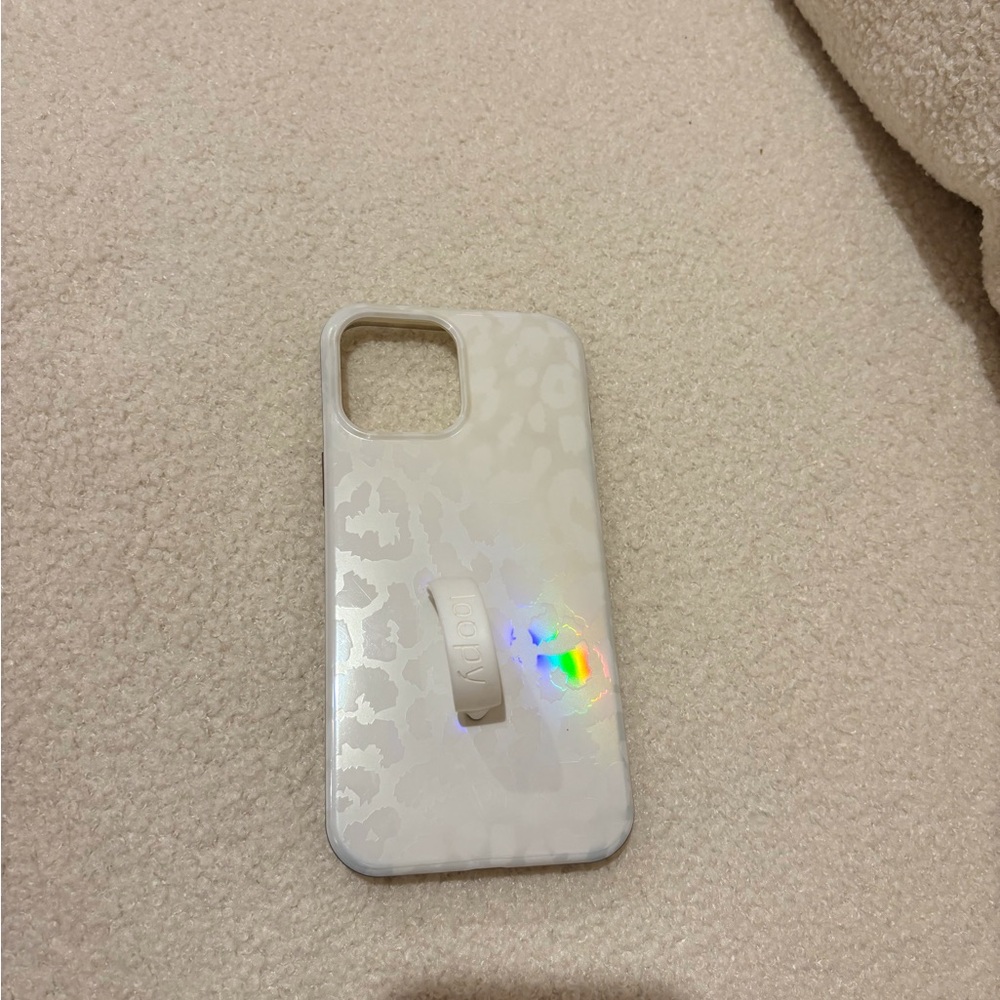 iPhone 12 Pro Max Loopy Case - Opal Leopard | Iridescent Edition